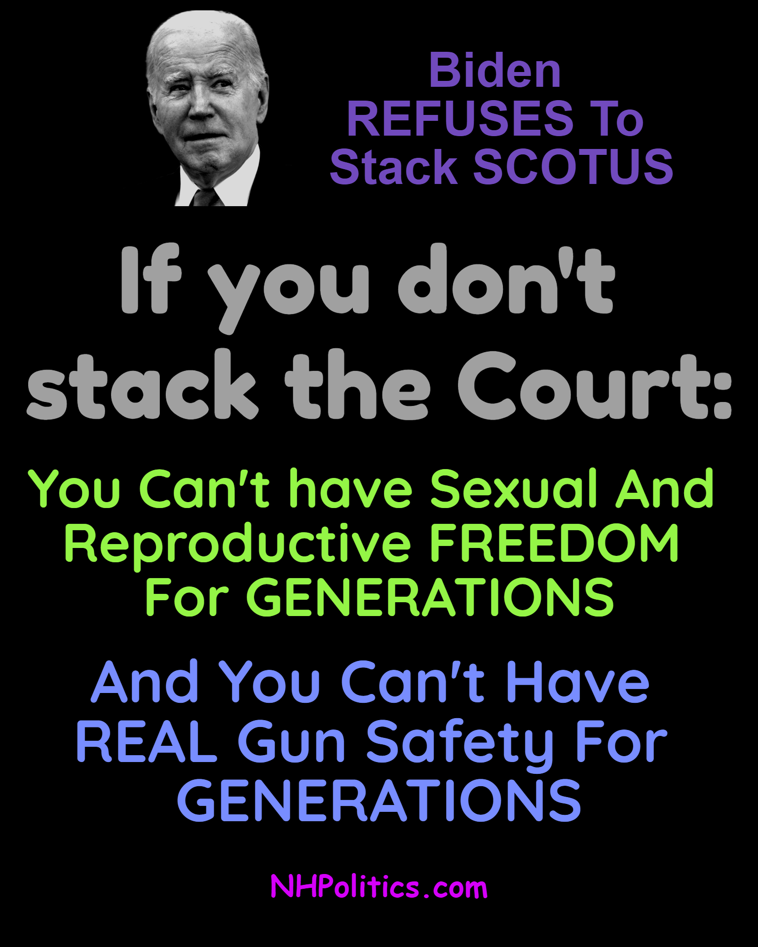 Biden Wont Stack Court