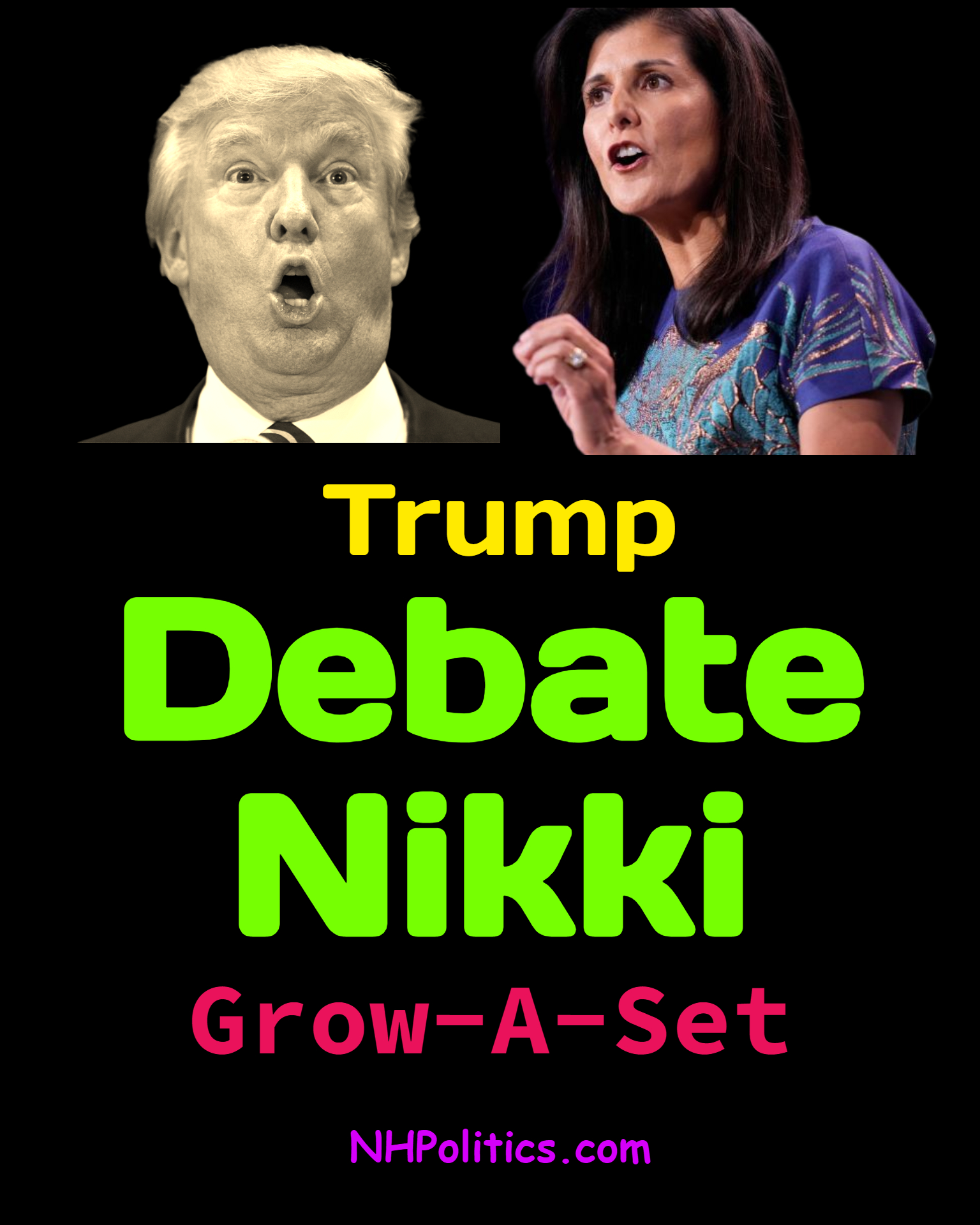 Trump Debate Nikki Grow A Set